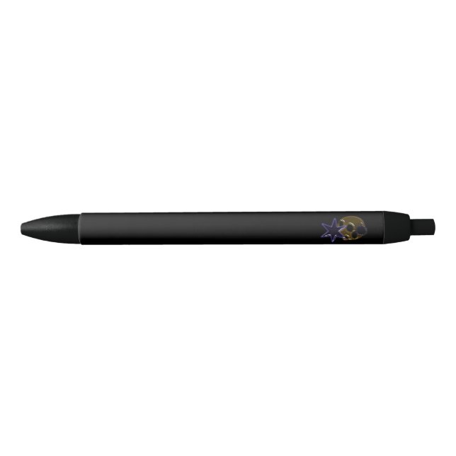 Bolígrafo De Tinta Negra Arte de Star Digital (Anverso)