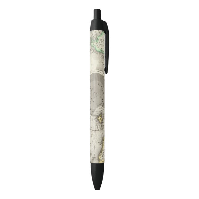 Bolígrafo De Tinta Negra Ártico, hemisferio norte (Parte inferior (Vertical))