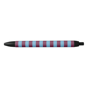 Bolígrafo De Tinta Negra Aston Villa stripes Football Club colores premier 