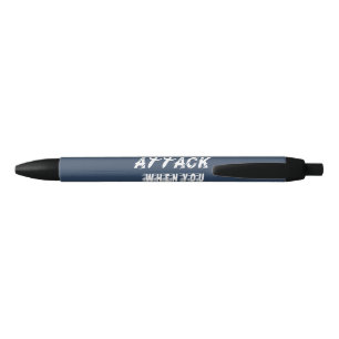 Bolígrafo De Tinta Negra Ataque