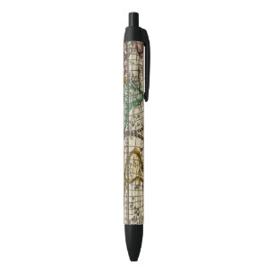 Bolígrafo De Tinta Negra Atlas del mundo