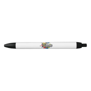 Bolígrafo De Tinta Negra Audaz diseño de expresión creativa "El arte es lib