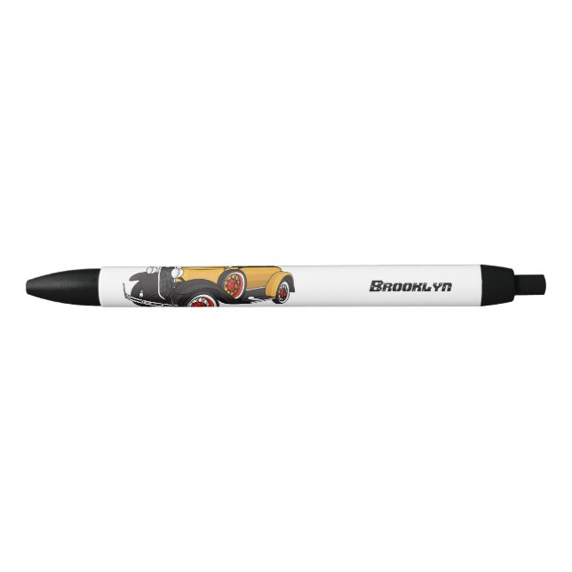 Bolígrafo De Tinta Negra Auto amarillo clásico 1931 (Anverso)