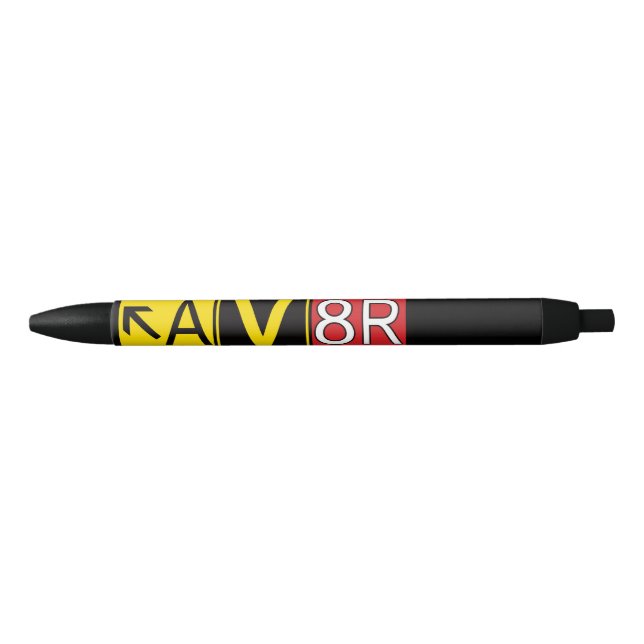 Bolígrafo De Tinta Negra Aviador - AV8R - (Anverso)