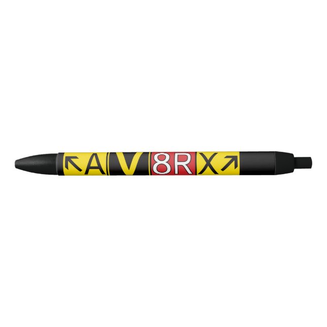 Bolígrafo De Tinta Negra Aviatrix - AV8RX - (Anverso)