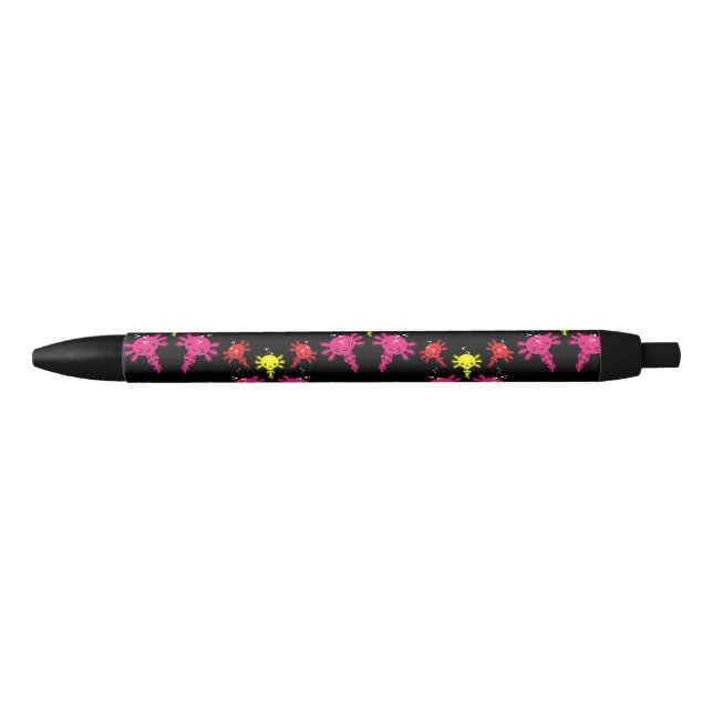Bolígrafo De Tinta Negra Axaotl Salamander Kids Gift (Anverso)