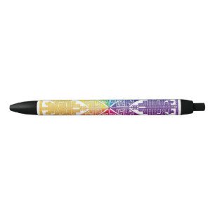 Bolígrafo De Tinta Negra Azteca