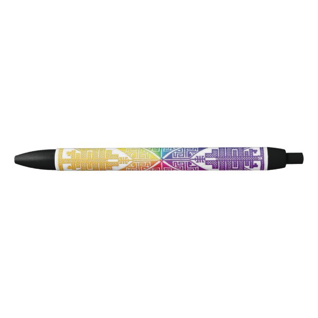 Bolígrafo De Tinta Negra Azteca (Anverso)