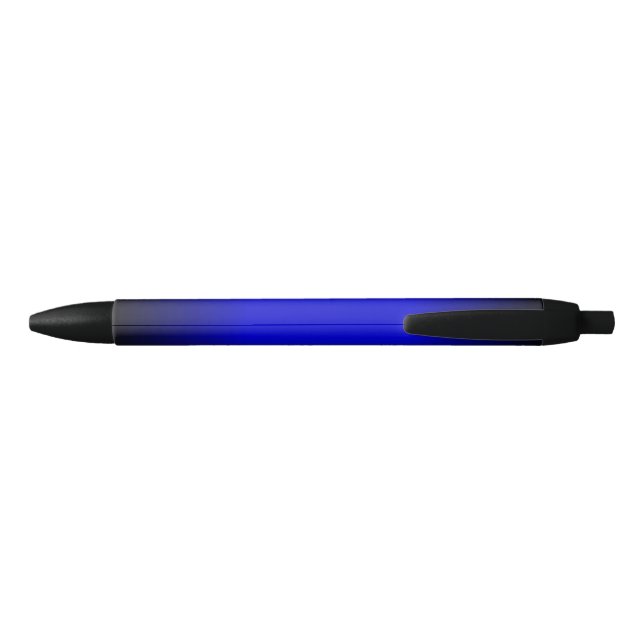 Bolígrafo De Tinta Negra Azul eléctrico sólido (Reverso)