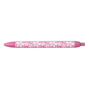 BOLÍGRAFO DE TINTA NEGRA AZUL HAWAII (ROSA)