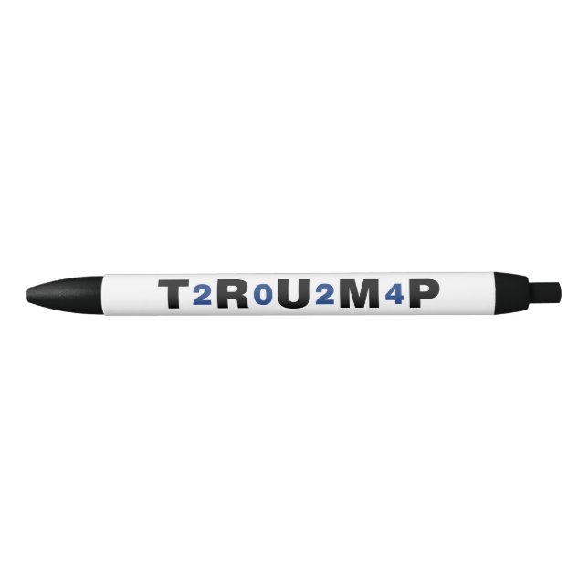 Bolígrafo De Tinta Negra Azul Trump 2024 (Anverso)