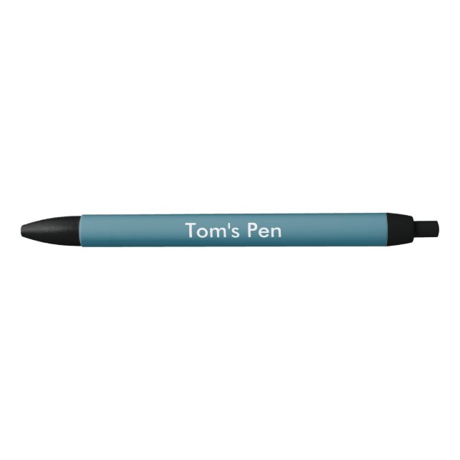 Bolígrafo De Tinta Negra Azul verde azulado personalizado (Anverso)