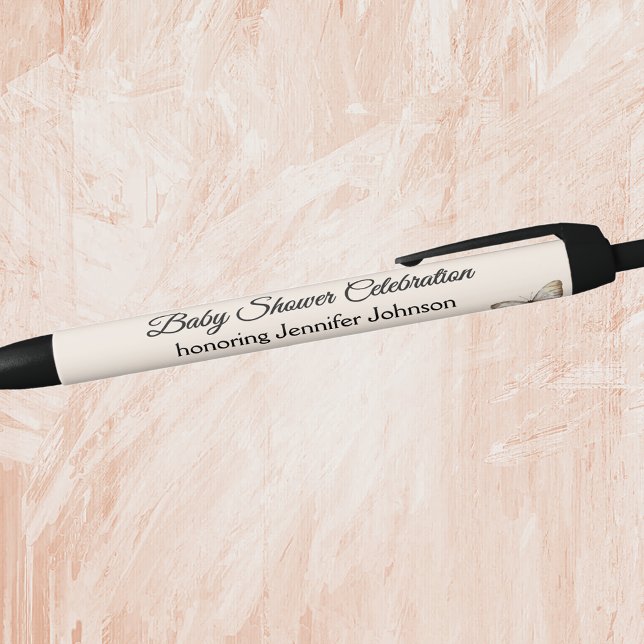Bolígrafo De Tinta Negra Baby Shower neutral de género Boho favorece la tin (Subido por el creador)