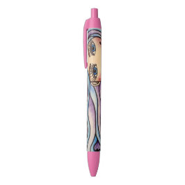 Bolígrafo De Tinta Negra Ballpoint Lady Violet & Blue.