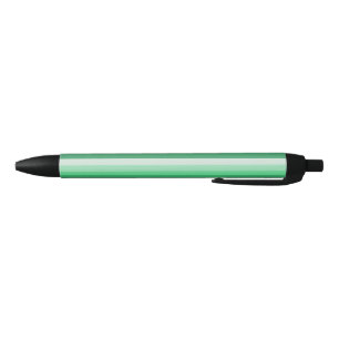 Bolígrafo De Tinta Negra Bandas de sombra verdes