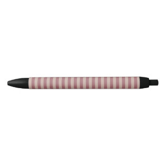 Bolígrafo De Tinta Negra Bandas rosadas