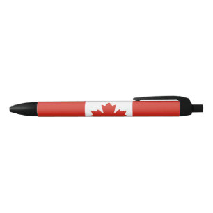 Bolígrafo De Tinta Negra Bandera canadiense (hoja de arce) (Canadá)