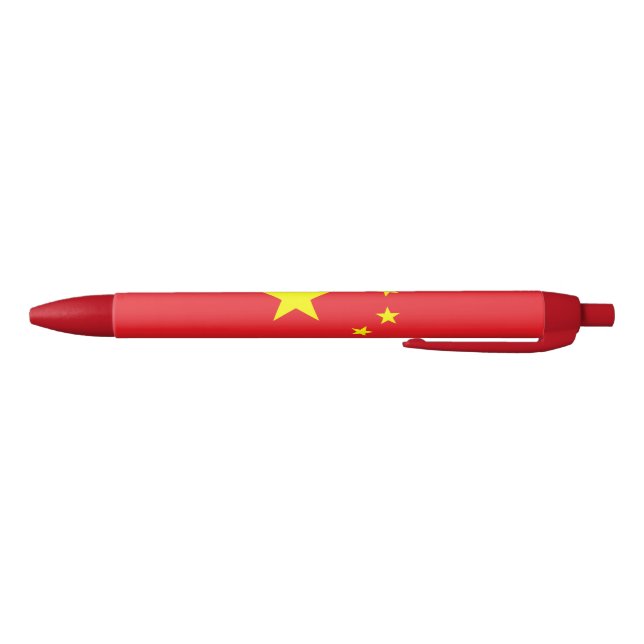 Bolígrafo De Tinta Negra Bandera china (Parte de abajo)