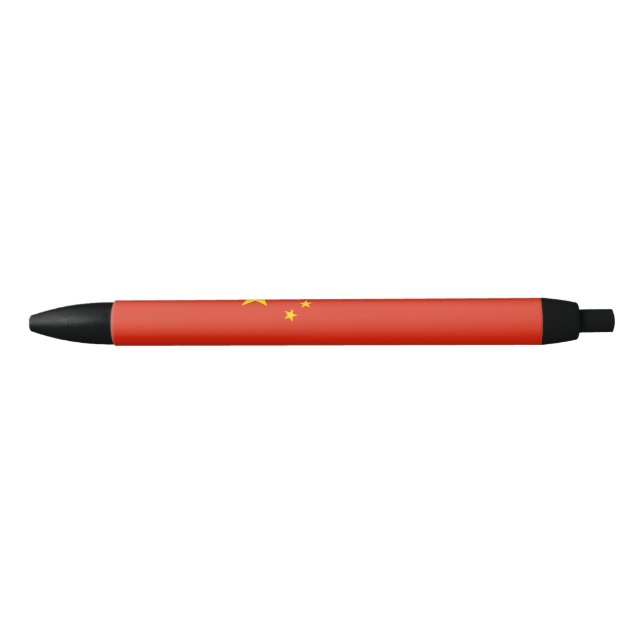 Bolígrafo De Tinta Negra Bandera china (China) (Anverso)