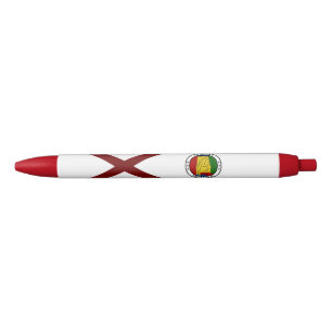 Bolígrafo De Tinta Negra Bandera de Alabama
