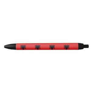 Bolígrafo De Tinta Negra Bandera de Albania