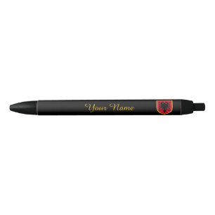 Bolígrafo De Tinta Negra Bandera de Albania