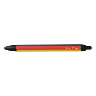 Bolígrafo De Tinta Negra Bandera de Alemania Black Red Gold Personalizada A