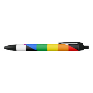 Bolígrafo De Tinta Negra Bandera de aliados LGBTQ+
