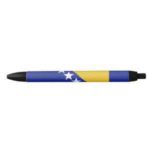 Bolígrafo De Tinta Negra Bandera de Bosnia y Herzegovina
