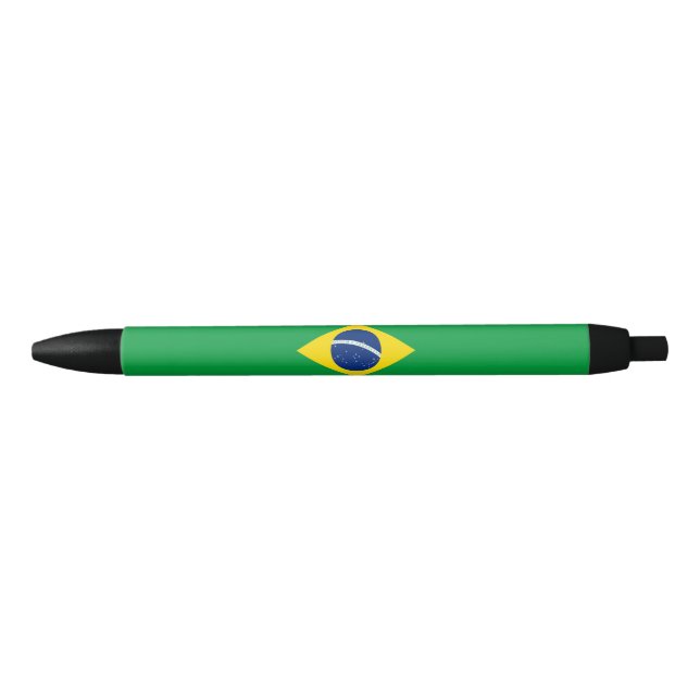 Bolígrafo De Tinta Negra Bandera de Brasil (Anverso)