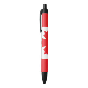 Bolígrafo De Tinta Negra Bandera de Canadá
