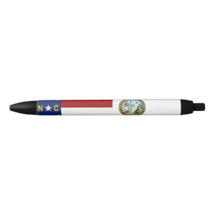 Bolígrafo De Tinta Negra Bandera de Carolina del Norte