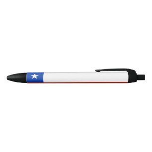 Bolígrafo De Tinta Negra Bandera de Chile