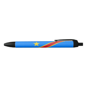 Bolígrafo De Tinta Negra Bandera de Congo Kinshasa
