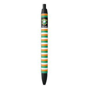 Bolígrafo De Tinta Negra Bandera de Costa de Marfil Cute Patriótico