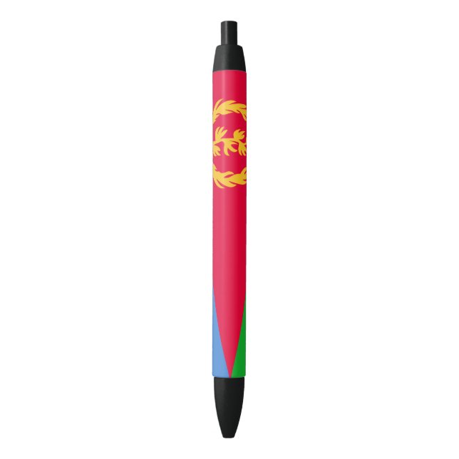 Bolígrafo De Tinta Negra Bandera de Eritrea (Frente vertical)