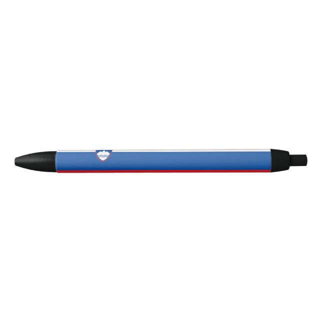 Bolígrafo De Tinta Negra Bandera de Eslovenia (Anverso)