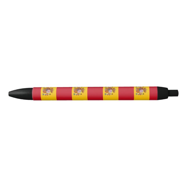 Bolígrafo De Tinta Negra Bandera de España (Anverso)