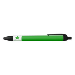 Bolígrafo De Tinta Negra Bandera de Esperanto