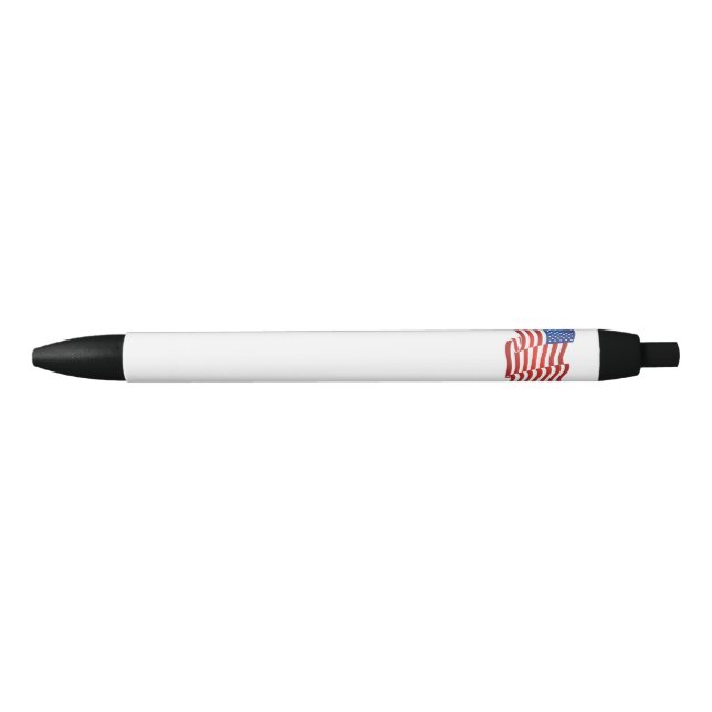 Bolígrafo De Tinta Negra Bandera de Estados Unidos (Anverso)