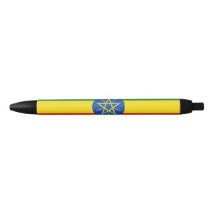 Bolígrafo De Tinta Negra Bandera de Etiopía