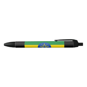 Bolígrafo De Tinta Negra Bandera de Etiopía