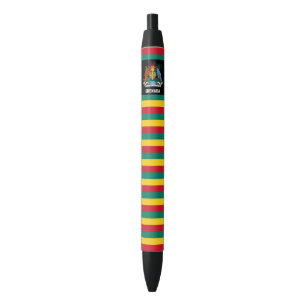 Bolígrafo De Tinta Negra Bandera de Granada cute patriótico