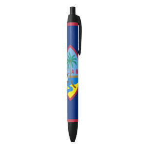 BOLÍGRAFO DE TINTA NEGRA BANDERA DE GUAM