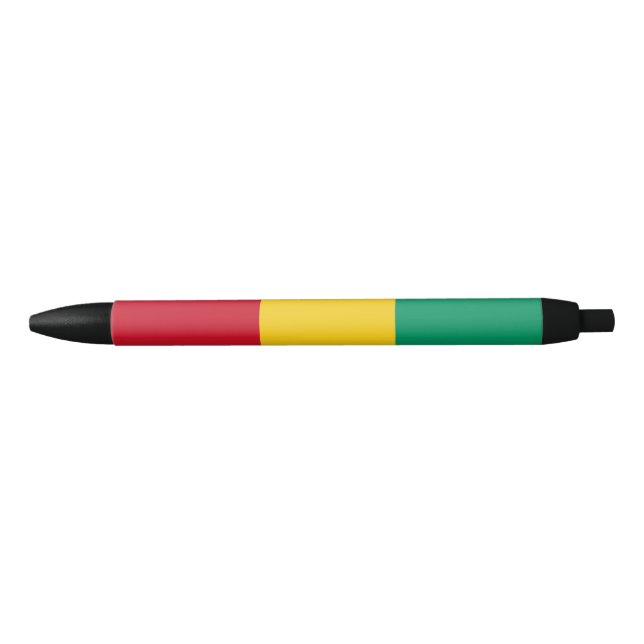 Bolígrafo De Tinta Negra Bandera de Guinea (Anverso)