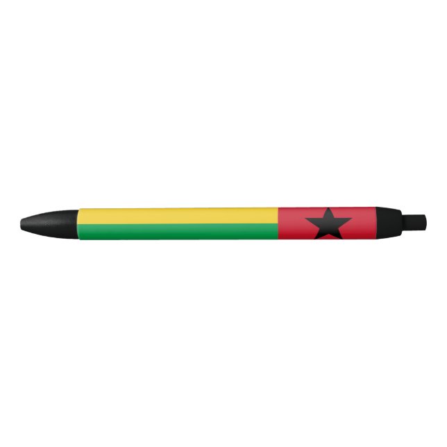 Bolígrafo De Tinta Negra Bandera de Guinea Bissau (Anverso)