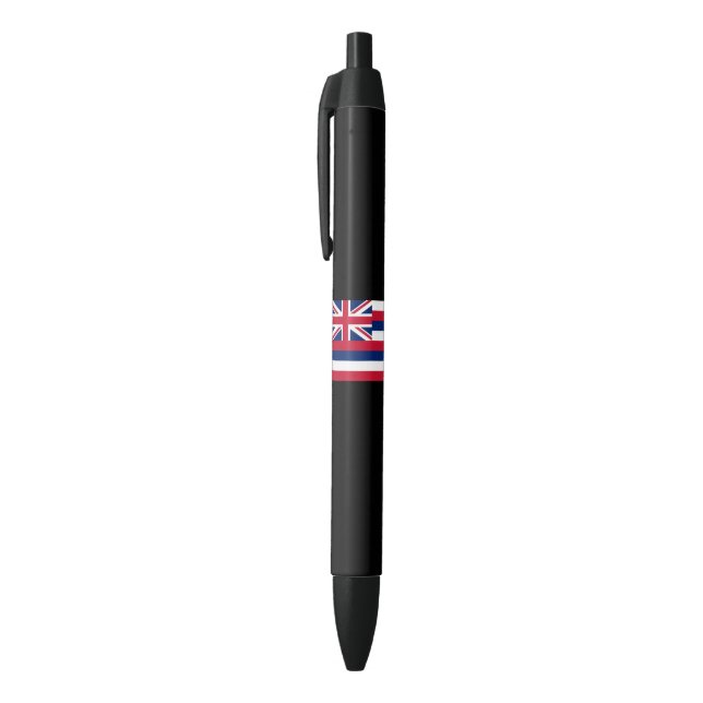 Bolígrafo De Tinta Negra Bandera de Hawaii (Estado de los Estados Unidos) (Parte superior (vertical))