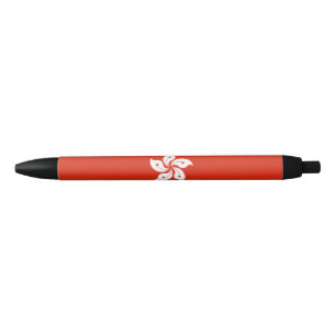 Bolígrafo De Tinta Negra Bandera de Hong Kong