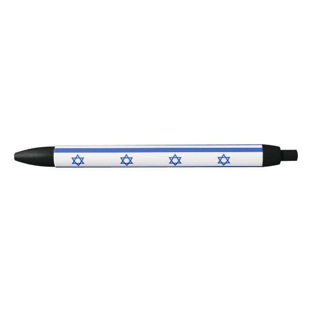 Bolígrafo De Tinta Negra Bandera de Israel (Anverso)