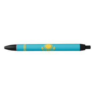 Bolígrafo De Tinta Negra Bandera de Kazajistán